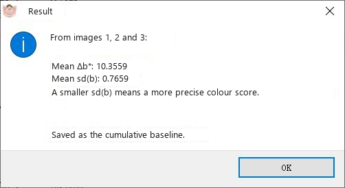 Calibration result