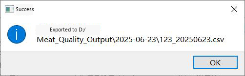 Export succeeded