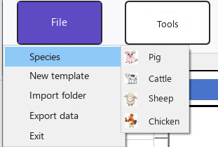 File menu