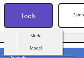 Tools menu