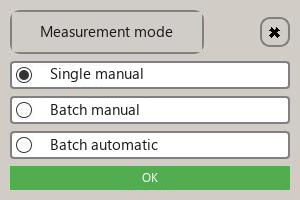 Measurement mode