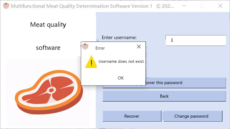 Unknown user while recovering a password
